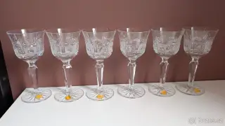 Set 6ks Křišťálových skleniček Valaská Belá jako nové
