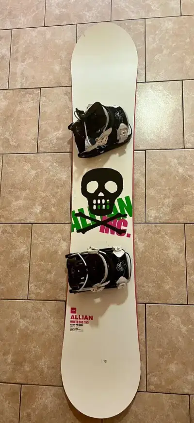 Snowboard Allian s vázáním Flow, délka 155