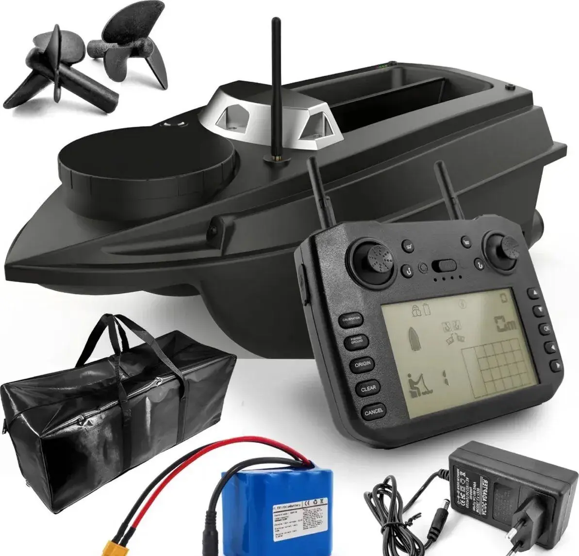 Rybářská loď Flytec V030 s GPS, baterie 3 kg, 20000Ah