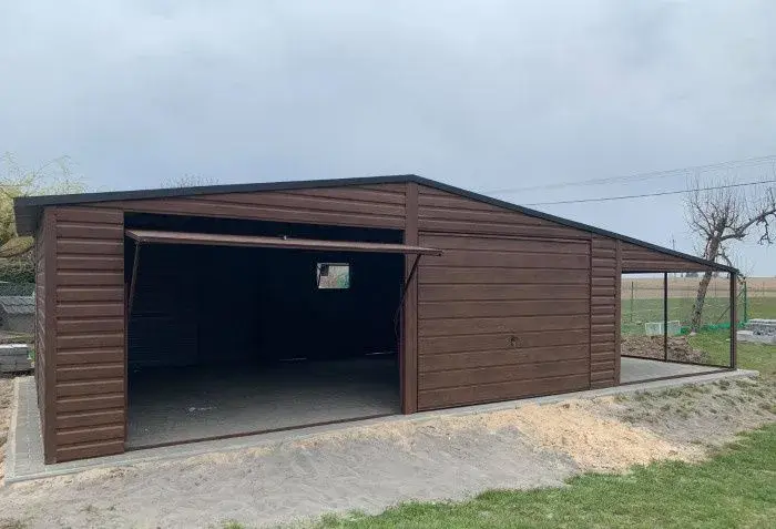 Plechová garáž 7x5 + 3