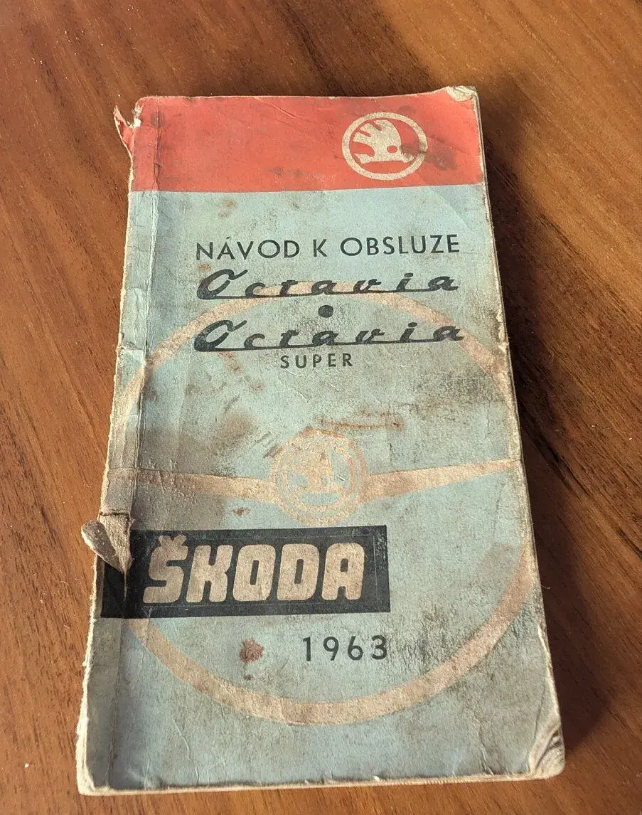 Originální dobová příručka: Návod k obsluze Škoda