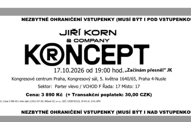 Jiří Korn - koncert