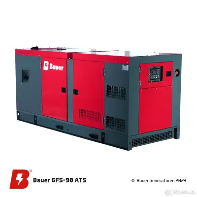 Dieselový generátor 90 kW BAUER GFS-90 ATS – průmyslový