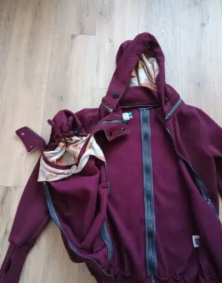Nosicí a těhotenská mikina POLA 5v1 - Cherry vel. M