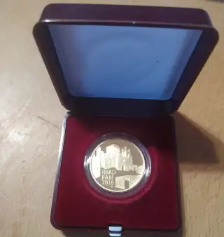 Zlatá mince ČNB hrad Rábí proof