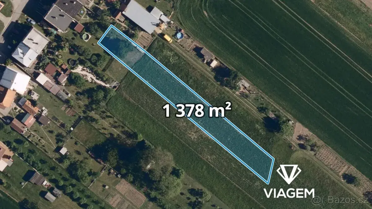Zahrada 1 413 m², Podíl 50 % o výměře 707 m²