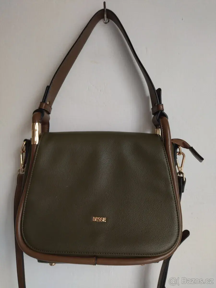 Kabelka Bessie London, přes rameno/crossbody,olivová