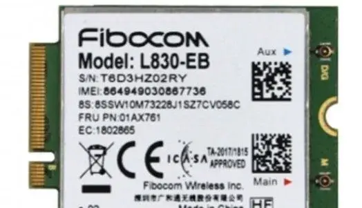 WWAN, Lenovo L830