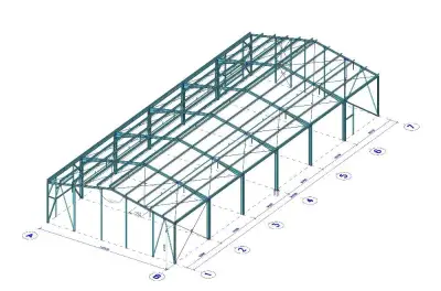 Prodej ocel. konstrukce15x36/5,5m