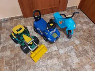 Sada odrážedel a hraček - 3 KUSY