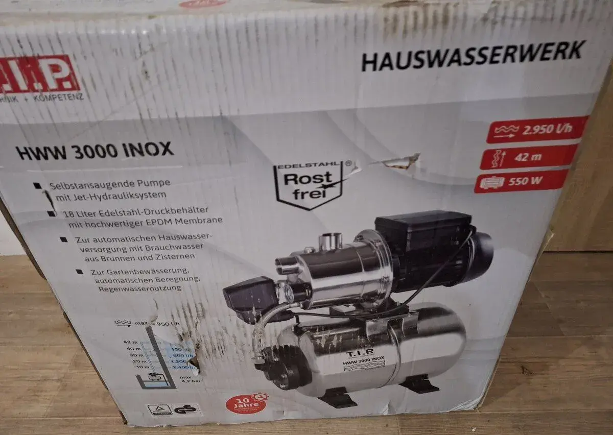 NOVÁ domácí vodárna T.I.P. HWW 3000 INOX – Kompletní balení