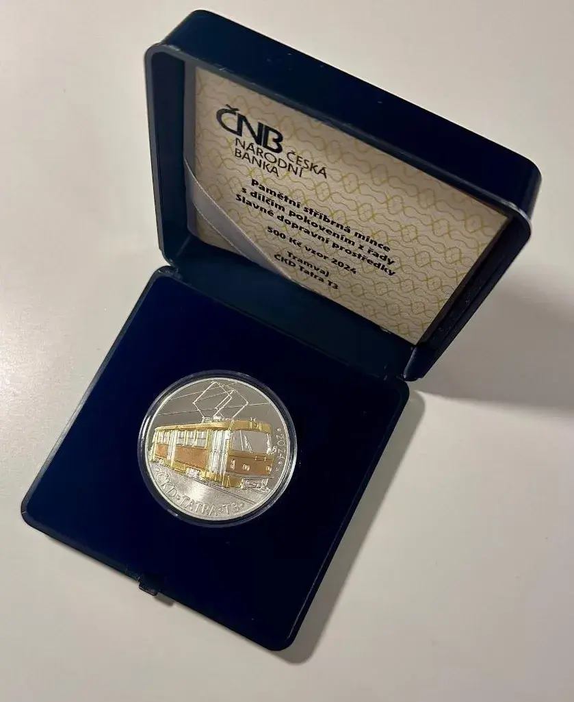 500 Kč 2024 - Tramvaj ČKD Proof, etue, certifikát