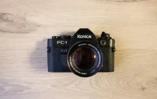 zrcadlovka Konica FC-1 + Hexanon AR 50mm f/1.4