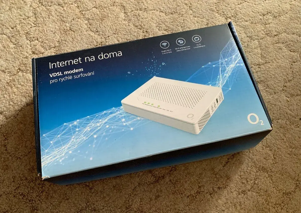 O2 VDSL modem ZTE ZXHN H267A + kabely a originální krabice