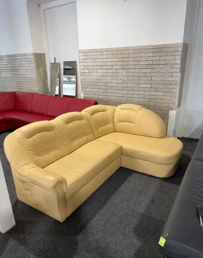 Sedací souprava rozkládací -kůže- zánovní