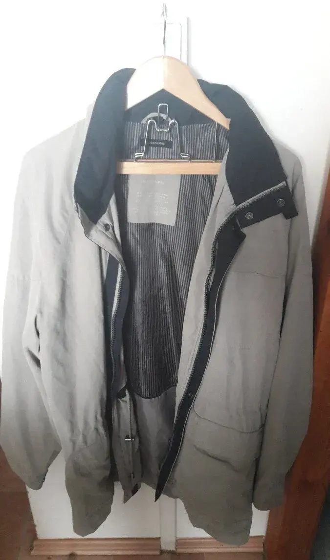 Pánská parka Claiborne béžová s černým límcem vel. L