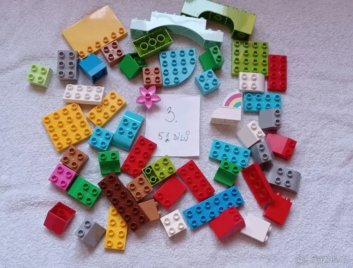Lego duplo kostky na váhu. 0,5 kg kostek, č. 3