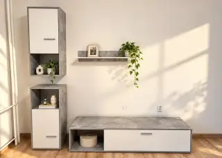 🏡 Moderní TV stěna z Möbelixu – STAV | 2 490 Kč