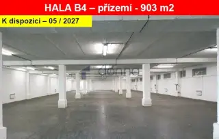 Pronájem skladu/haly 903m2, Praha 9 - Horní Počernice, ul. V