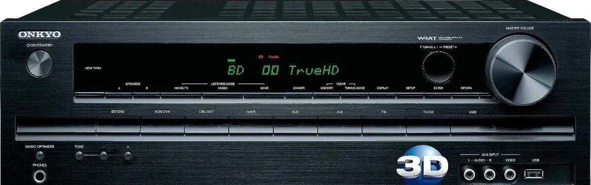 AV Receiver Onkyo TX-SR313, HDMI,USB,3D