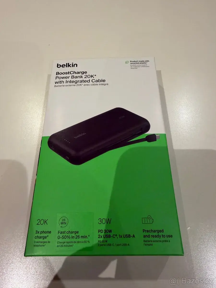 Powerbanka Belkin Boost 20k
