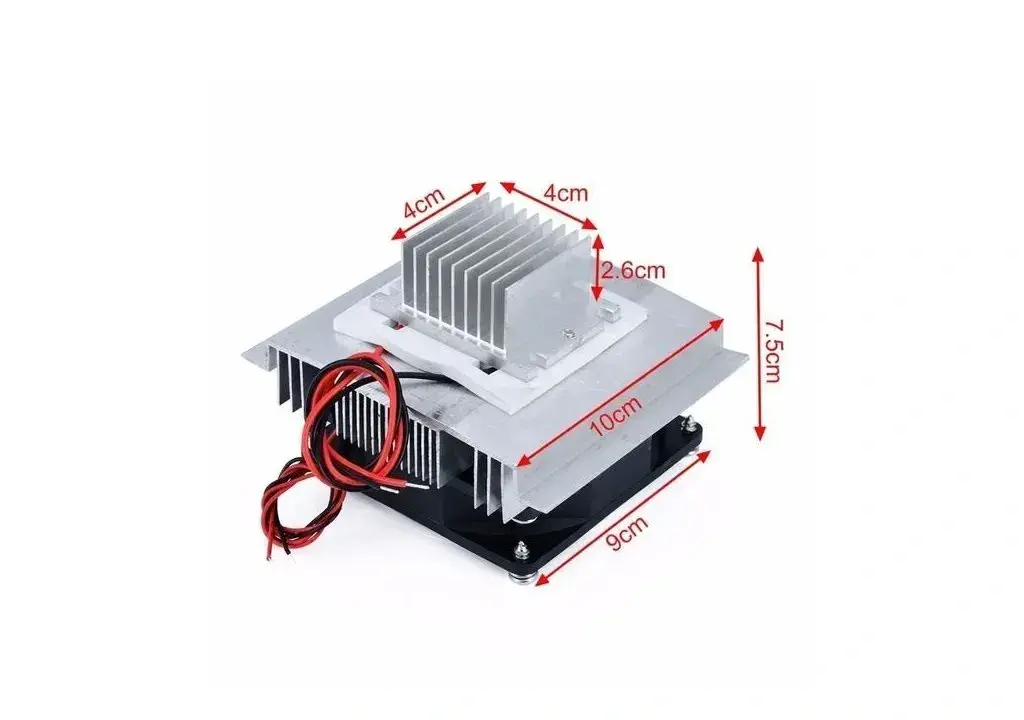 Chladiče a ventilátor 12V k Peltierovu článku