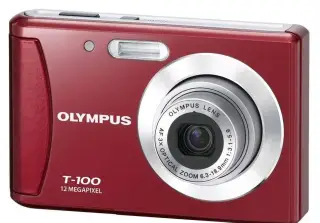 Olympus digitální fotoaparát červený + pouzdro