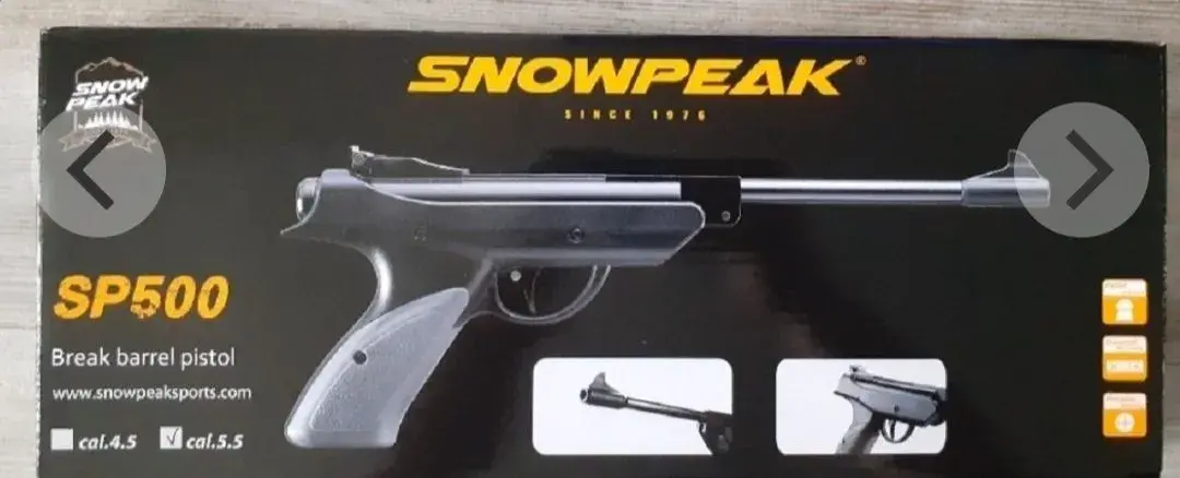 Pistolova vzduchovka snowpeak sp 500,nova nepouzita