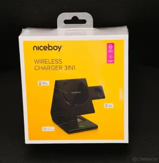 Niceboy bezdrátová nabíječka 3v1