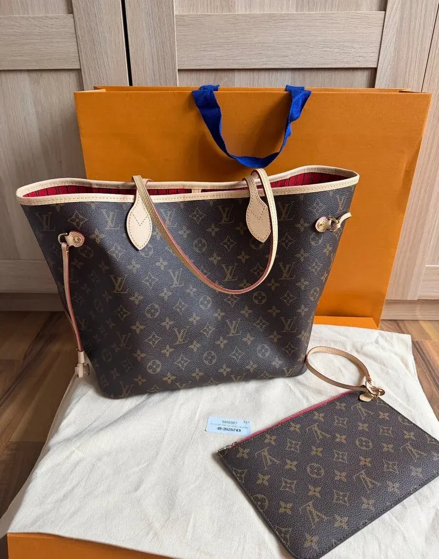 Louis Vuitton Neverfull MM monogram/cerise