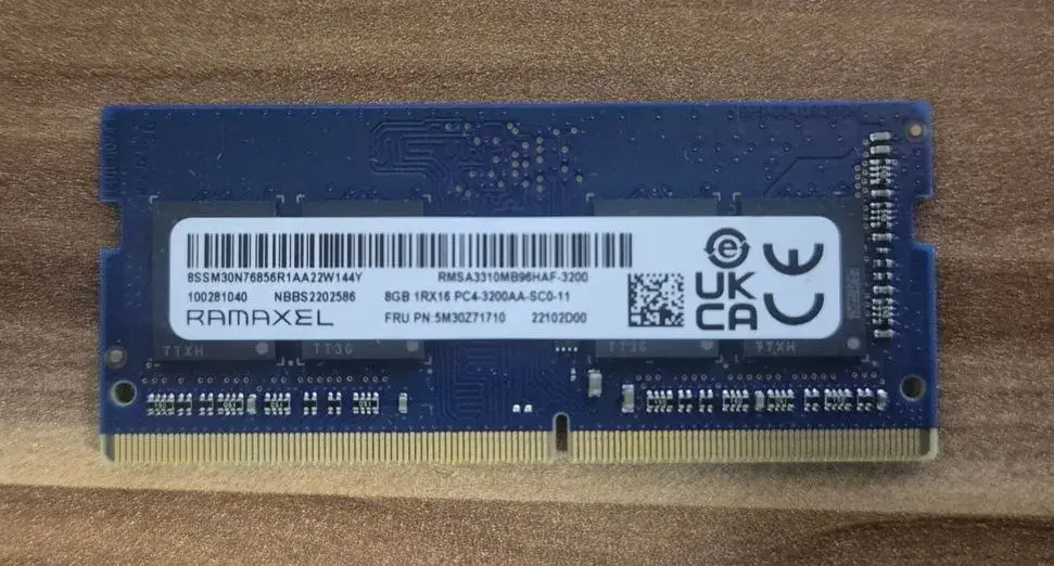 8GB RAM Ramaxel DDR4 3200MHz SO-DIMM – plně funkční