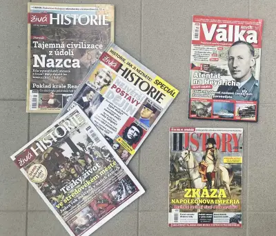 Populárně historické časopisy (Živá historie,Hist. revue,.)