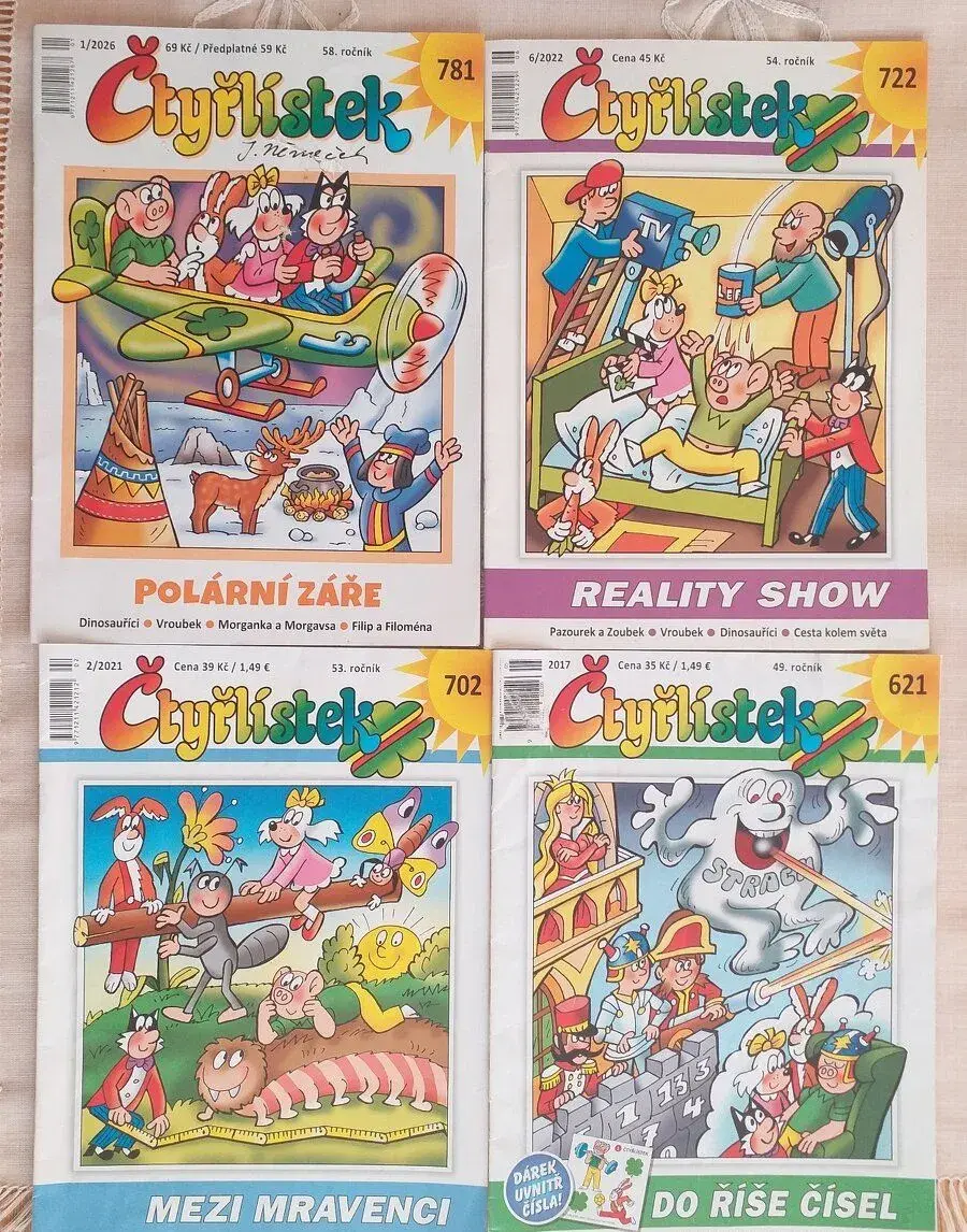 Čtyřlístek č. 621, 702, 722, 781