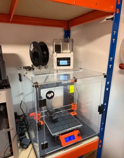 Prusa i3 MK3S+ + kryt, sušička Sovol 3D a příslušenství