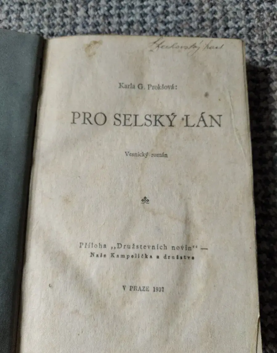 Pro selský lán, 1937