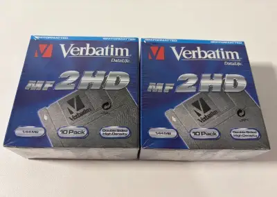 Nové a nerozbalené diskety Verbatim 3.5" (1.44 MB)