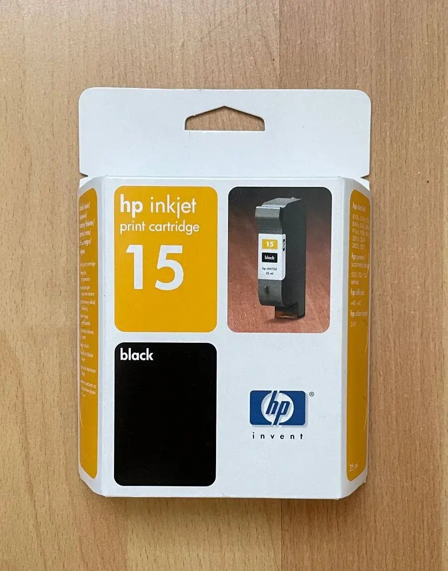 nová originální cartridge HP inkjet cartridge 15 black