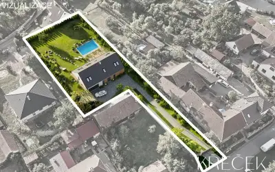Velký stavební pozemek 1792 m² - Kaly u Tišnova
