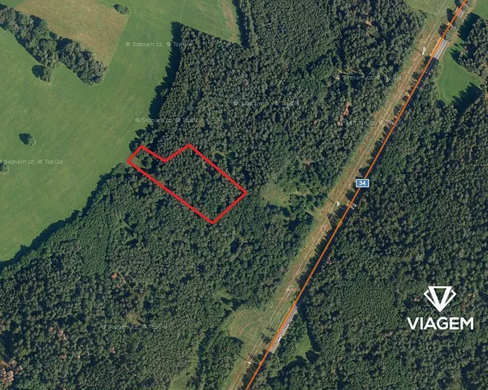 Les 14 174 m², Podíl 20 % o výměře 2 835 m²