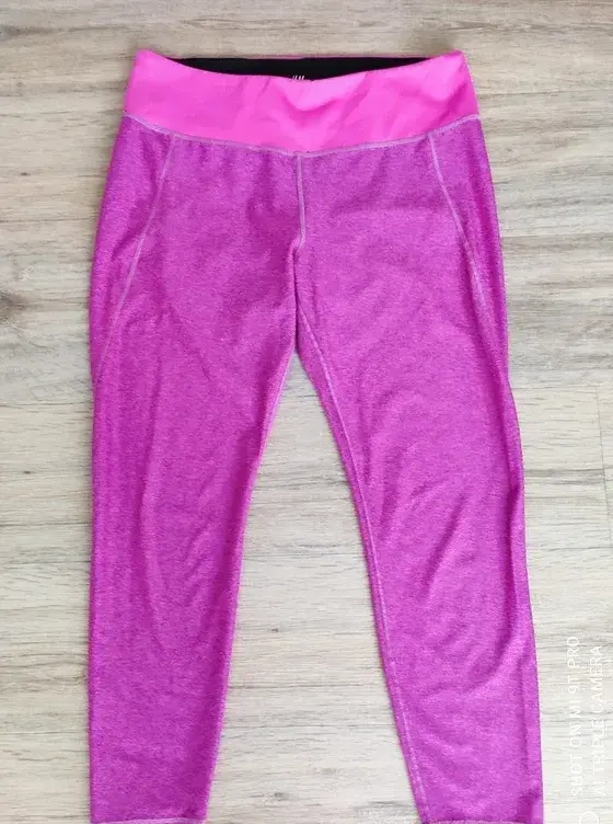 Dámské sportovní legíny H&M růžové velikost L