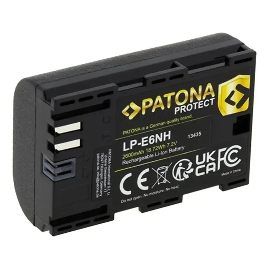Baterie Patona (Canon) 2600 mAh NOVÁ a NEPOUŽITÁ