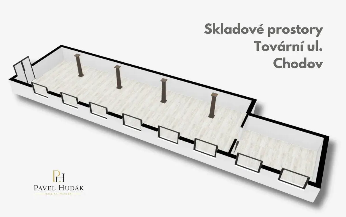 Pronájem, sklad, 116 m², Chodov, ul. Tovární