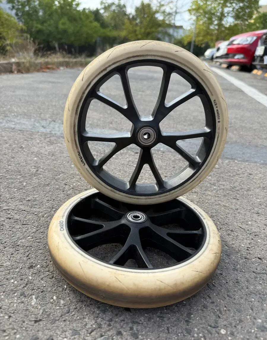 Kolečka na skládací koloběžku Oxelo (200 mm, 87A)