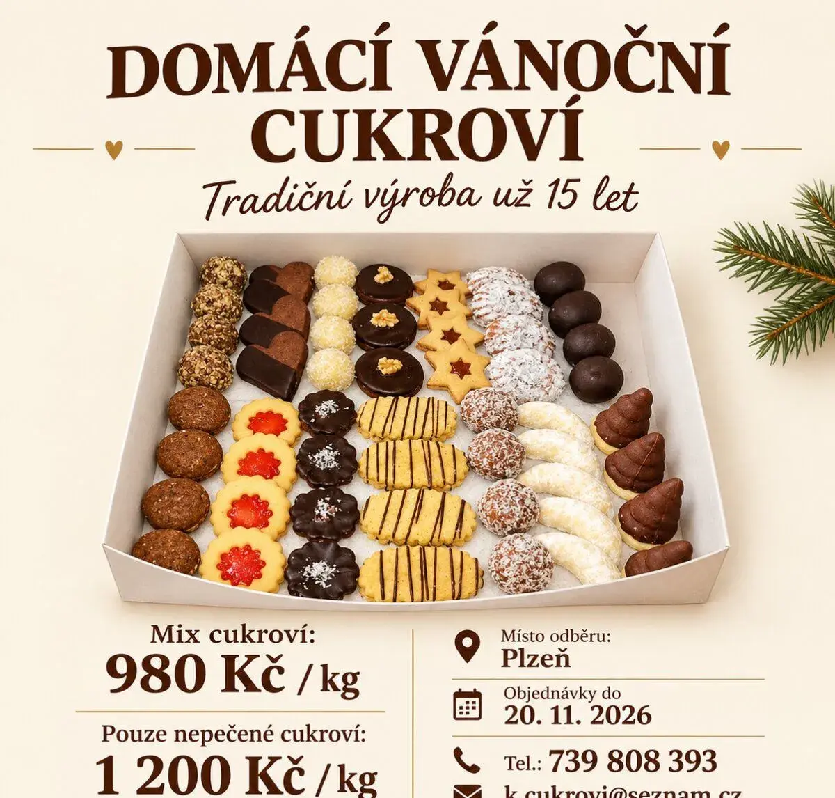 Tradiční vánoční cukroví