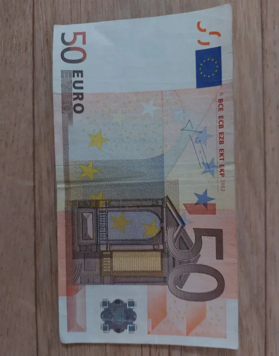 bankovka 50 EUR, 2002,1. série S, Trichet