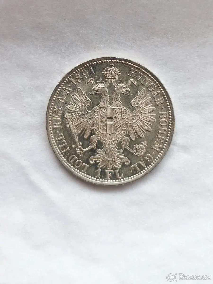 1 Zlatník 1891 F.J.I., sbírkový, UNC