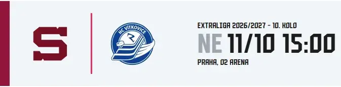HC Sparta Praha - HC VÍTKOVICE RIDERA