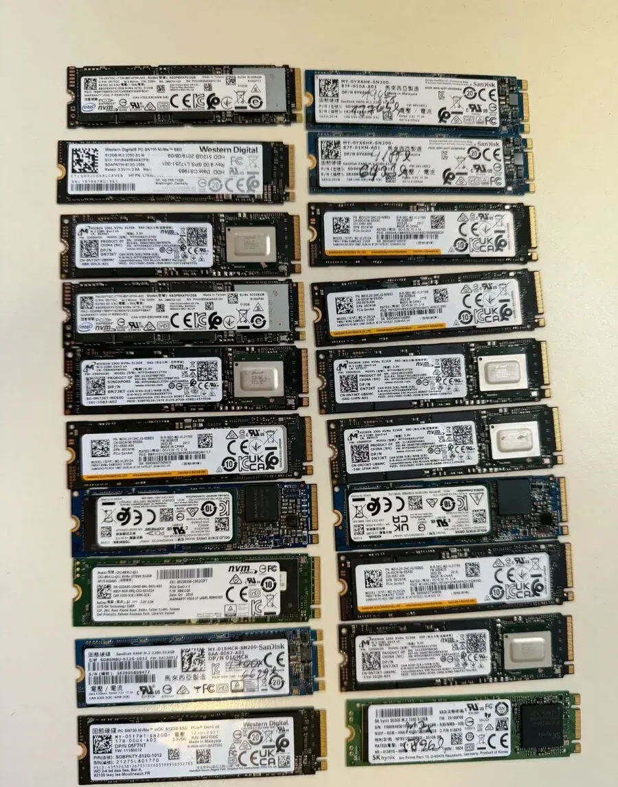 NVMe disky 512GB