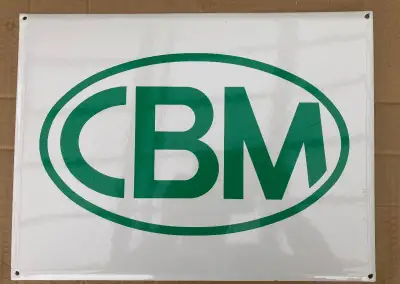 Cedule smaltovaná CBM za 500 kč