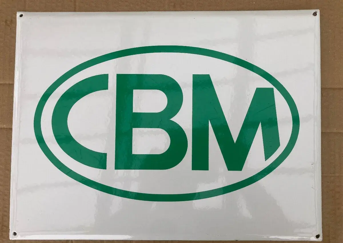 Cedule smaltovaná CBM za 500 kč